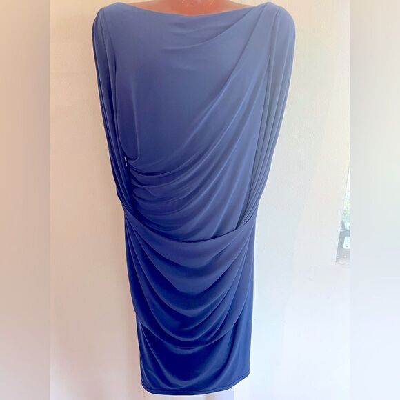 David’s Bridal Dress Marine Color size 14 with Built in Cape Zipper Back - Picture 1 of 7
